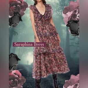 New! The Saraphina Dress Multi Tier Whimsgoth Dark Romance Garden Party Maxi